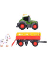 S204115011,Tractor Simba ABC Fendt Animal Trailer 30 cm cu lumini, sunete, remorca si figurina