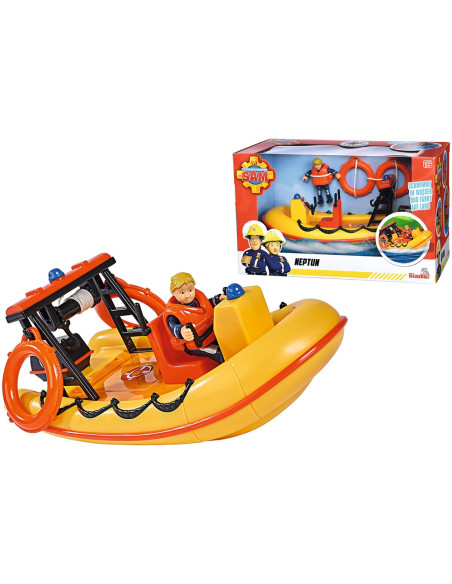 S109252571038,Barca Simba Fireman Sam Neptune 20 cm cu figurina si accesorii