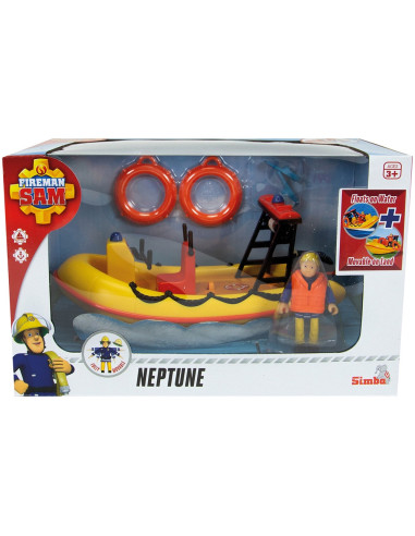 S109252571038,Barca Simba Fireman Sam Neptune 20 cm cu figurina si accesorii