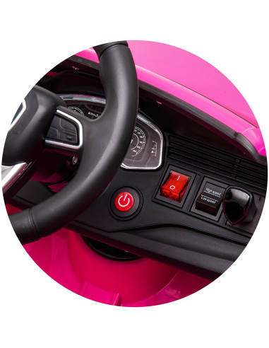 ELKAUQ8R24P,Masinuta electrica Chipolino Audi RS Q8 cu scaun din piele si roti EVA pink