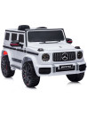 ELJG63MB21W,Masinuta electrica Chipolino SUV Mercedes G63 AMG cu scaun din piele si roti EVA white