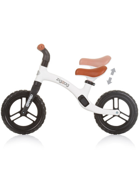 DIKZZ02402BW,Bicicleta fara pedale Chipolino Zig Zag black white