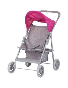 KZKAL02401GP,Carucior pentru papusi Chipolino Alice grey pink linen