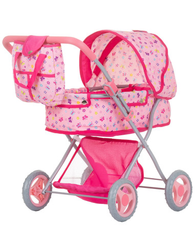 KZKDR02401BU,Carucior pentru papusi Chipolino Dora butterflies