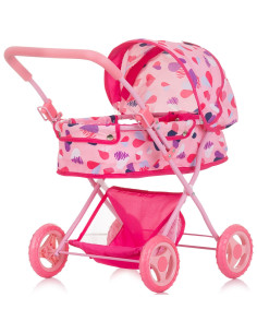 KZKDR02402HE,Carucior pentru papusi Chipolino Dora hearts 2