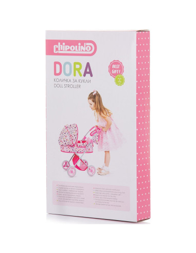 KZKDR02403UN,Carucior pentru papusi Chipolino Dora unicorn
