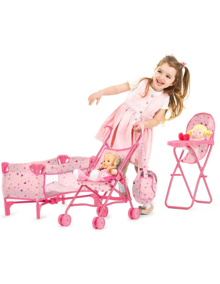 KZKTR02401ST,Set jucarii pentru papusi Chipolino Trixy 3 in 1 stars