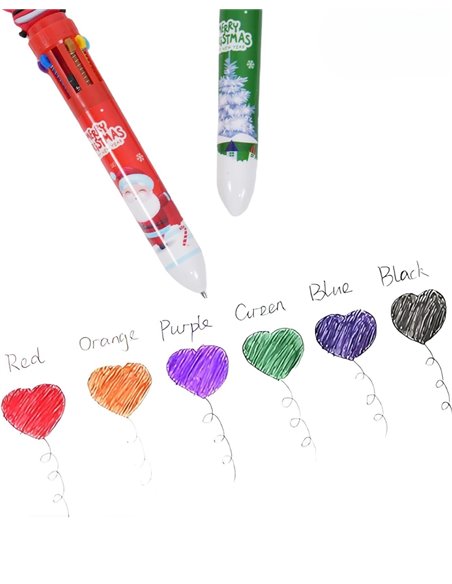 Pix multicolor cu design de Craciun, Motiv Ren