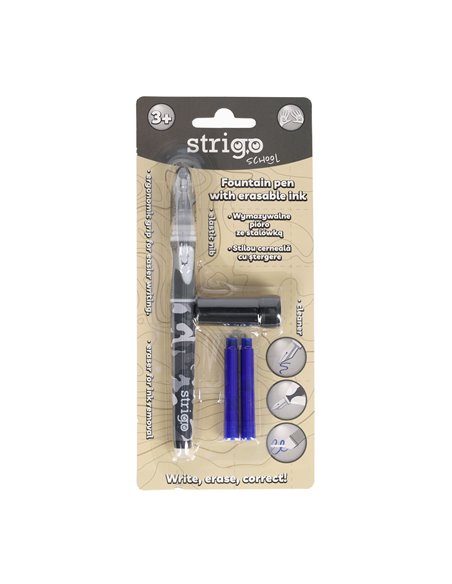 Stilou Strigo cu cerneala termosensibila, stergere prin frictiune SSC475, Motiv Desert