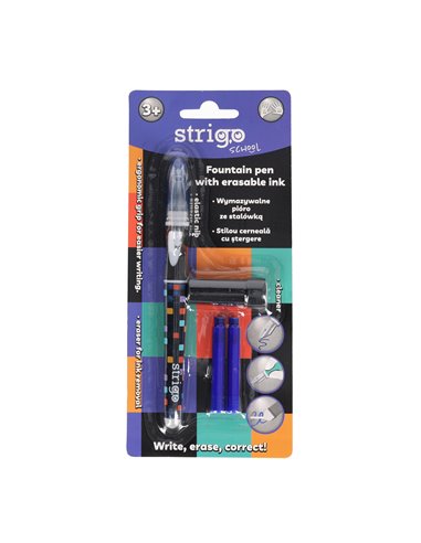 Stilou Strigo cu cerneala termosensibila, stergere prin frictiune SSC470, Motiv Pixel