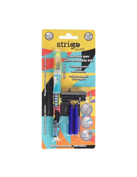 Stilou Strigo cu cerneala termosensibila, stergere prin frictiune SSC471, Motiv Pop art