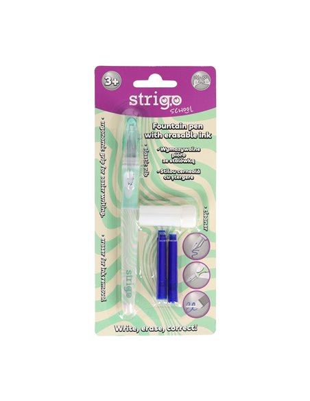 Stilou Strigo cu cerneala termosensibila, stergere prin frictiune SSC467, Motiv waves