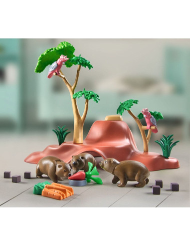 PM71625,Playmobil - Adapost pentru wombat PM71625,Playmobil - Adapost pentru wombat