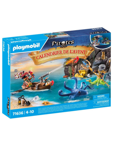 PM71636,Playmobil - Calendar Craciun pirati si caracatita