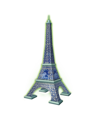 RVS3D11591,Ravensburger - Puzzle 3D turnul Eiffel lumineaza in intuneric 216 piese