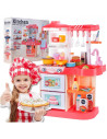 WD-R37,Set Bucatarie Malplay Cu Lumini Sunete Si Accesorii