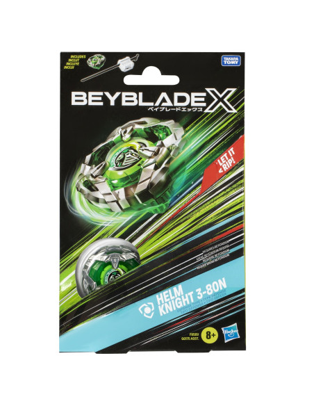 G0175_F9581,Beyblade X Let It Rip Set Lansator Si Roata Helm Knight 3-80n