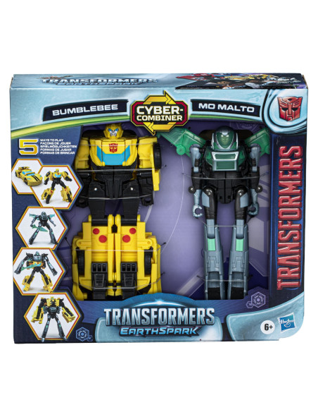 F8439,Transformers Earthspark Set 2 Figurine Bumblebee Si Mo Malto