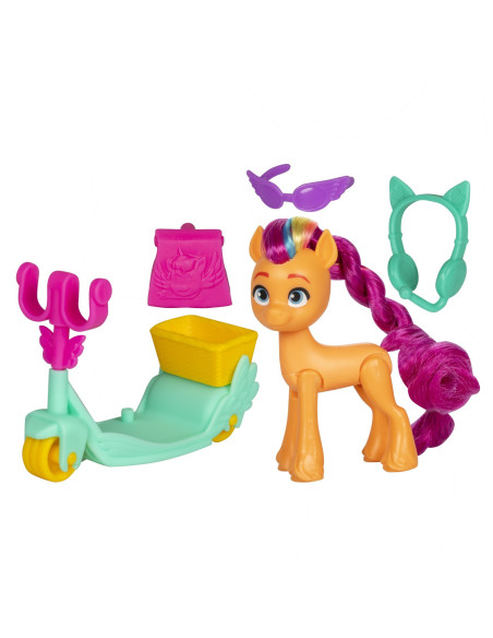 F8725_F8737,My Little Pony Sunny Starscout Pe Scooter Set Figurina Si 4 Accesorii