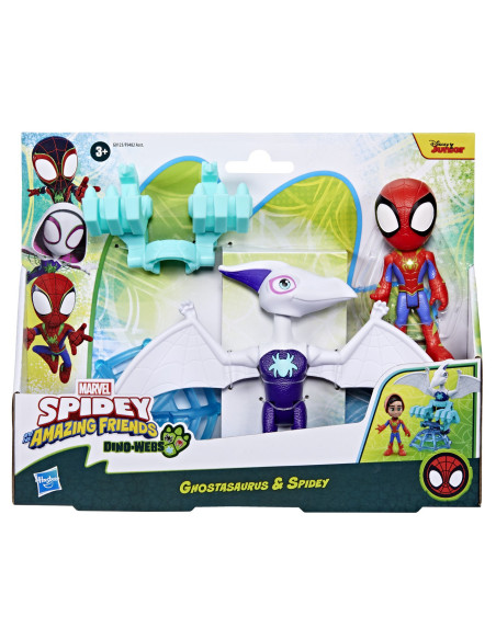 F9482_G0123,Spidey Si Prietenii Marvel Dino Webs Ghostasaurus Si Spidey