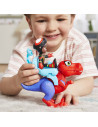 F9482_G0124,Spidey Si Prietenii Marvel Dino Webs Spidey Rex Si Miles Spin Morales