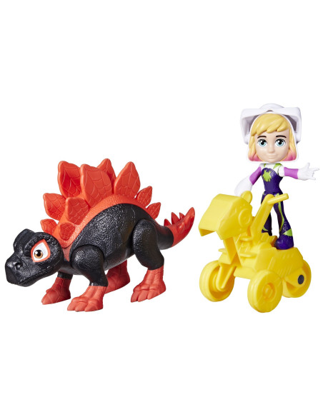 F9482_G0125,Spidey Si Prietenii Marvel Dino Webs Dino Spin Si Ghost Spider