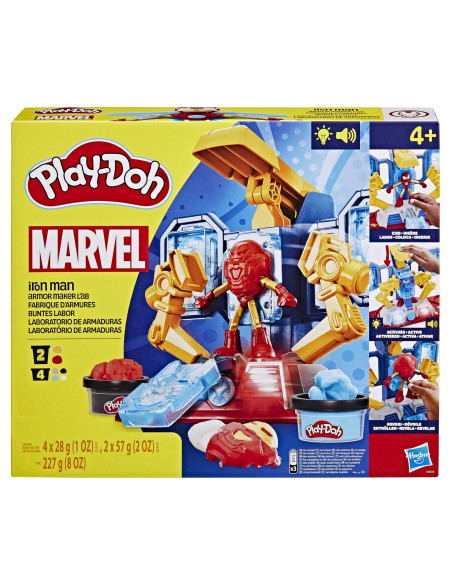 G0035,Play Doh Iron Man Laboratorul De Armura