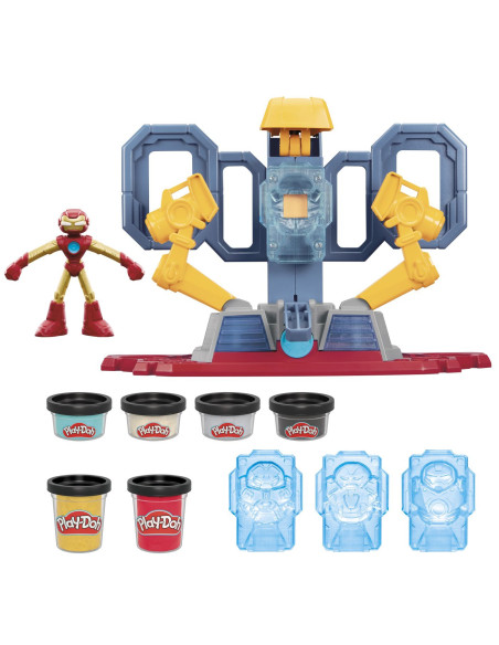 G0035,Play Doh Iron Man Laboratorul De Armura