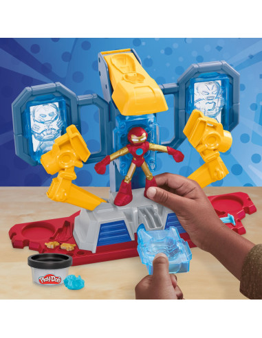 G0035,Play Doh Iron Man Laboratorul De Armura