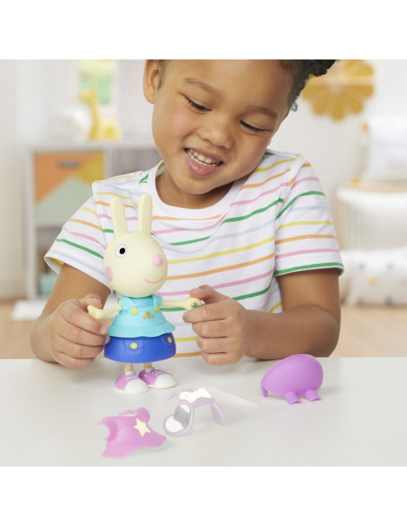 F8859_G0329,Peppa Pig Set Figurina Si Accesorii Vestimentare Iepurasul Rebecca 15cm