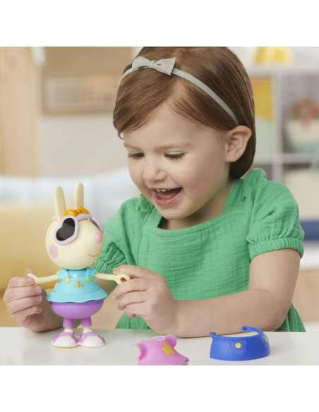 F8859_G0329,Peppa Pig Set Figurina Si Accesorii Vestimentare Iepurasul Rebecca 15cm