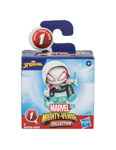 F8838_G0090,Spider Man Mighty Verse Seria 1 Figurina Spider Gwen 6cm