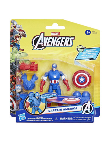 F9327_F9341,Avangers Epic Hero Battle Gear Figurina Captain America 10cm