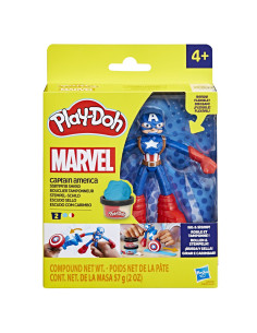 F9829_G0056,Play-doh Marvel Figurina Flexibila Cu Accesorii Captain America 10cm