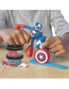 F9829_G0056,Play-doh Marvel Figurina Flexibila Cu Accesorii Captain America 10cm