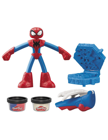 F9829_G0058,Play-doh Marvel Figurina Flexibila Cu Accesorii Spider Man 10cm