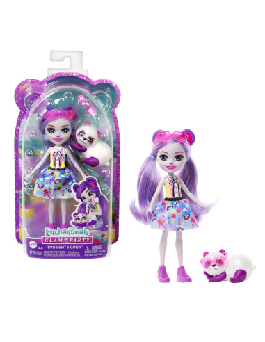 MTFNH22_HNT58,Enchantimals Papusi Si Animalute Pemma Panda Si Clamber