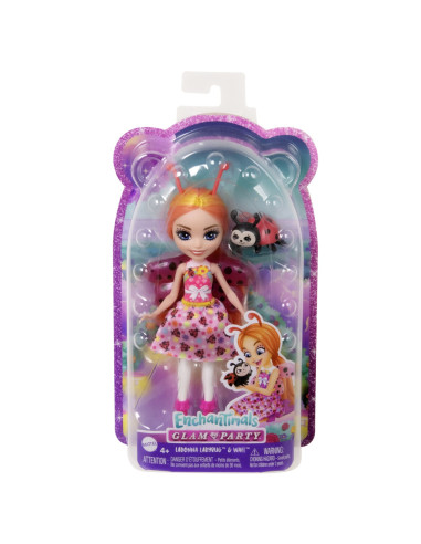 MTFNH22_HNT57,Enchantimals Papusi Si Animalute Ladonna Ladybug Si Waft
