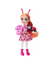 MTFNH22_HNT57,Enchantimals Papusi Si Animalute Ladonna Ladybug Si Waft