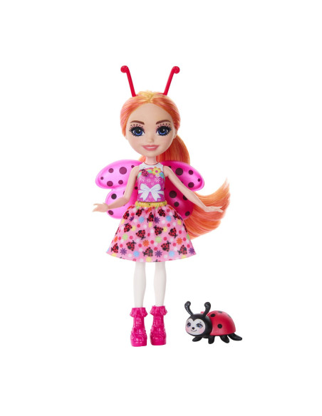 MTFNH22_HNT57,Enchantimals Papusi Si Animalute Ladonna Ladybug Si Waft