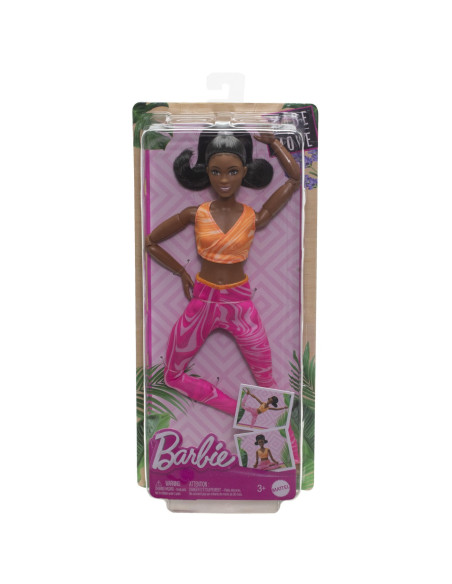 MTFTG80_HRH28,Papusa Barbie Made To Move Creola Cu Top Portocaliu