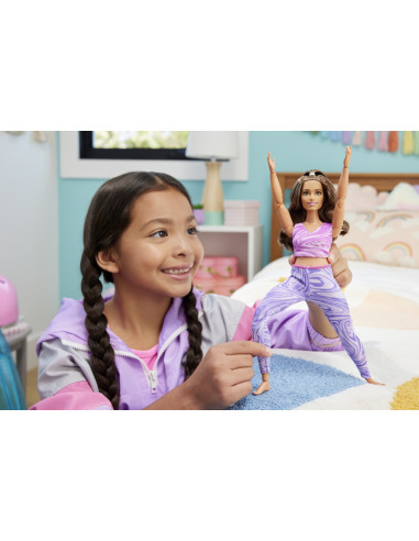 MTFTG80_HRH29,Papusa Barbie Made To Move Satena Cu Top Roz