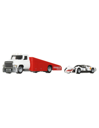 MTFLF56_HRV47,Hot Wheels Transportator Carry On Cu Masinuta Porsche Carrera 906 Scara 1:64