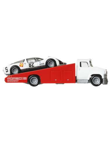MTFLF56_HRV47,Hot Wheels Transportator Carry On Cu Masinuta Porsche Carrera 906 Scara 1:64