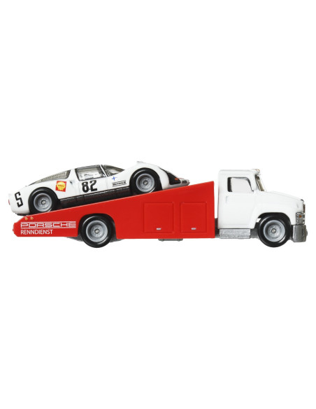 MTFLF56_HRV47,Hot Wheels Transportator Carry On Cu Masinuta Porsche Carrera 906 Scara 1:64