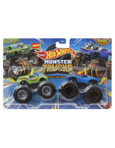 MTFYJ64_HWN70,Hot Wheels Monster Truck Set 2 Masini Rodger Dodger Si Poison Pinta Scara 1 La 64