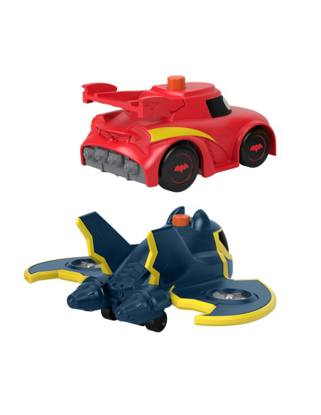 MTHML26,Fisher Price Batwheels Set 2 Masinute Cu Lumini Redbird Si Batwing Scara 1:55