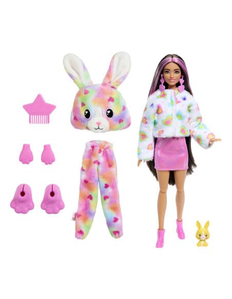 MTHRK38,Barbie Papusa Barbie Cutie Reveal Iepuras