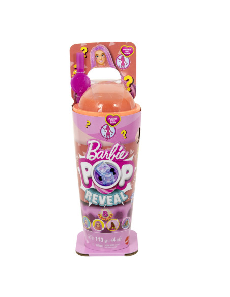 MTHTJ22,Barbie Pop Reveal Bubble Tea Papusa Barbie Mango Mochi