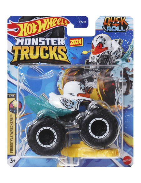 MTFYJ44_HTM64,Hot Wheels Monster Truck Masinuta Duck N Roll Scara 1:64